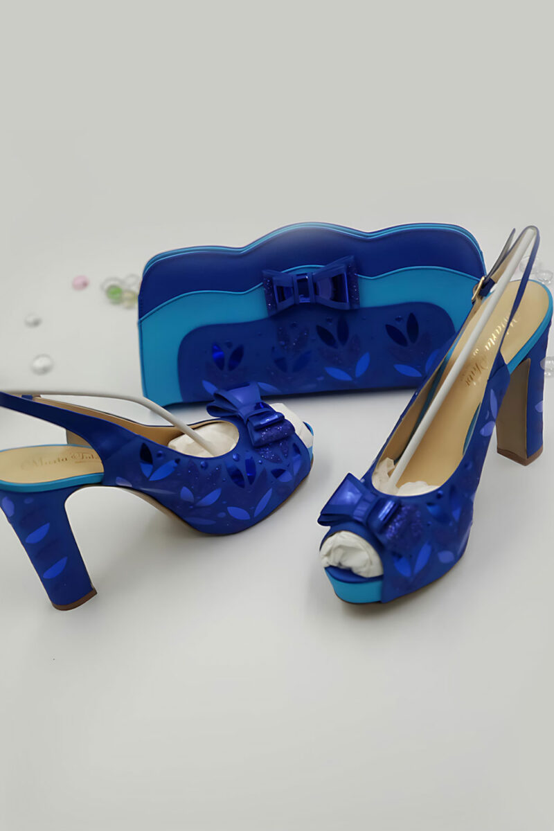 Blue Classic Court Heels