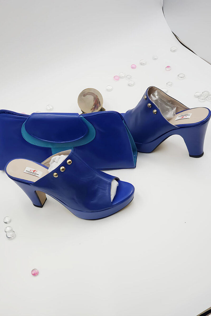 Blue Classic Court Heels - Image 2